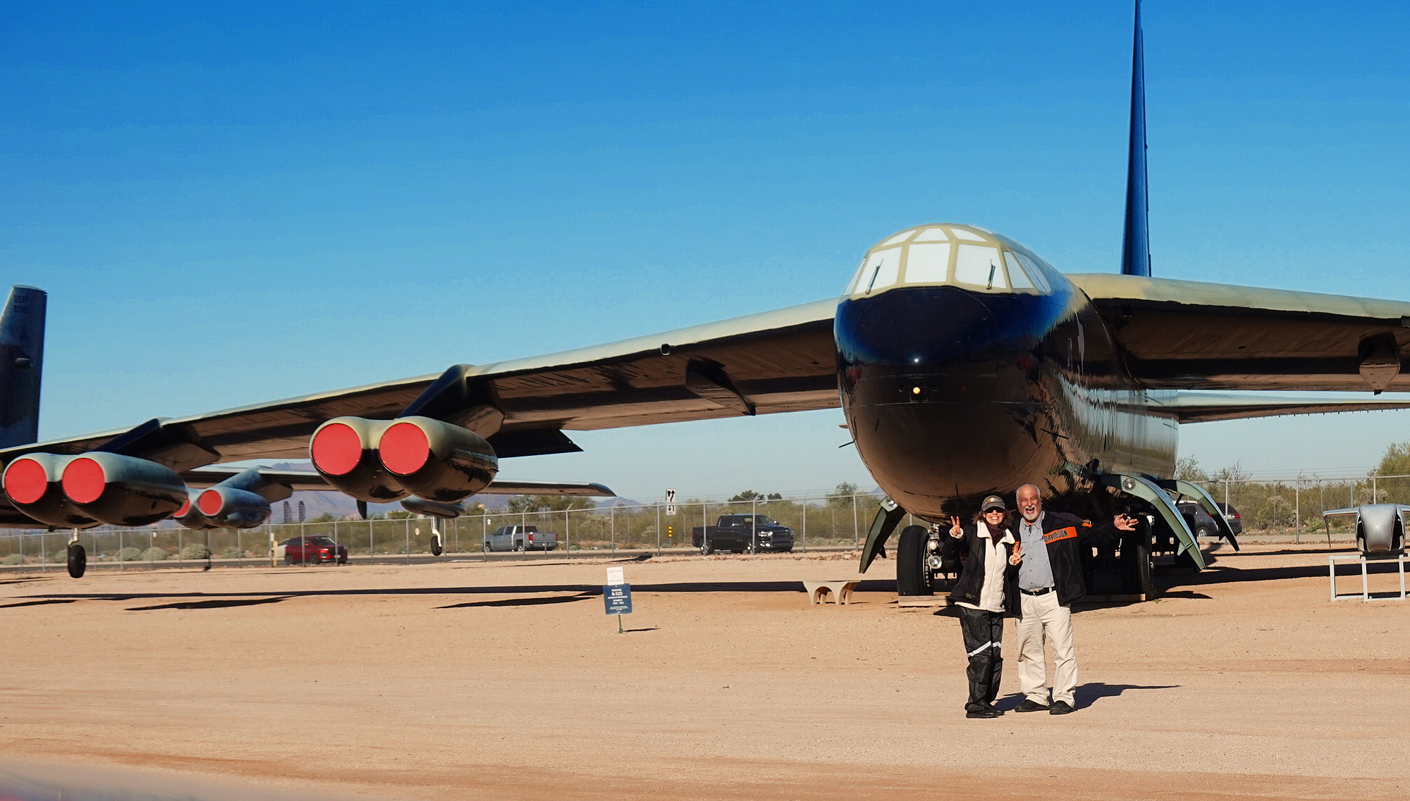 This selife with a B52 required a quick dash from the camera.