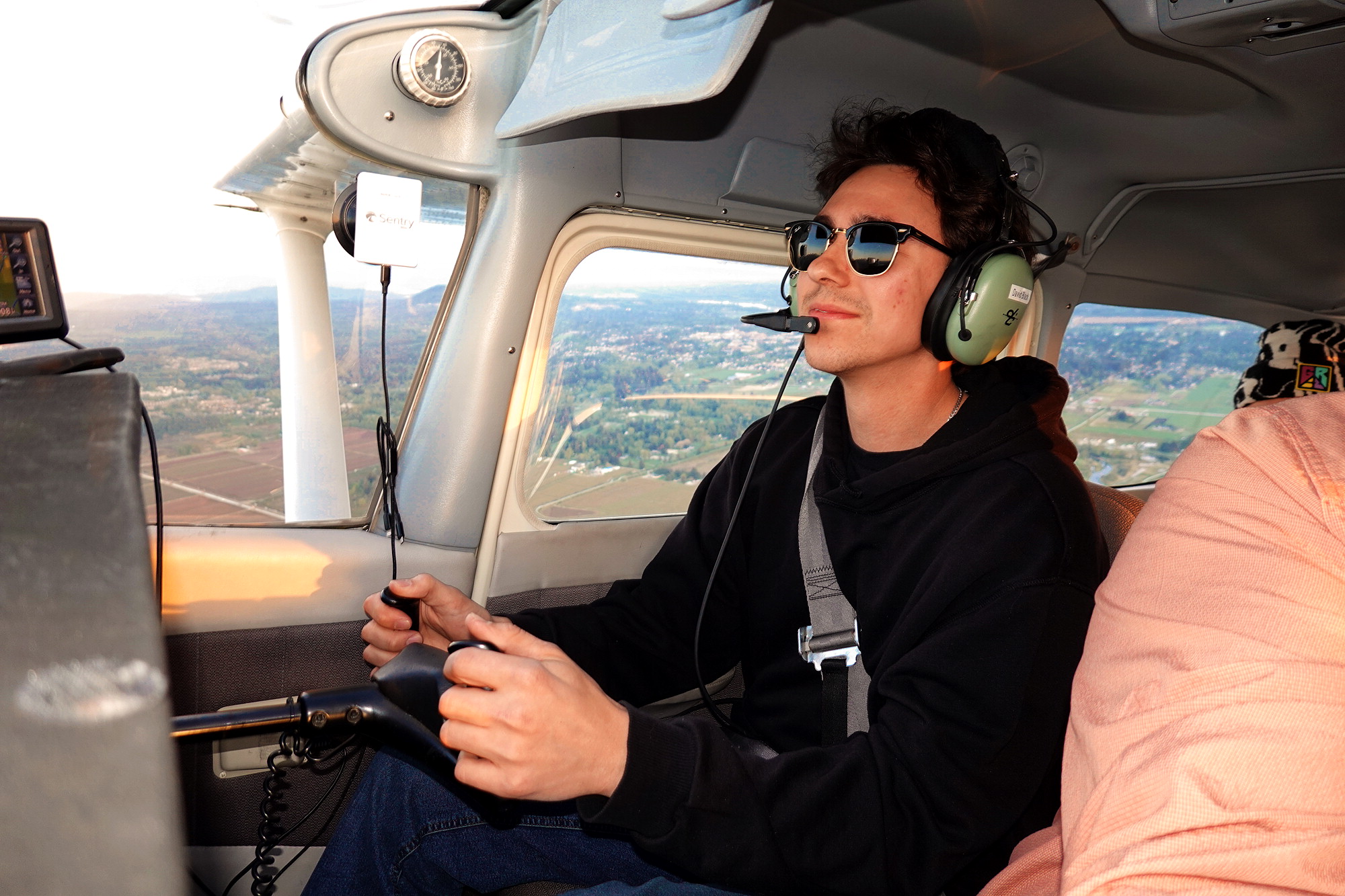 Co-Pilot Aiden at the controls of GGCN