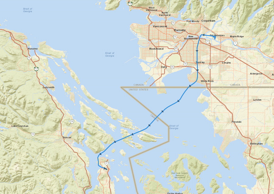 The Vancouver Terminal Controller let us go 'direct'.  That's very rare!