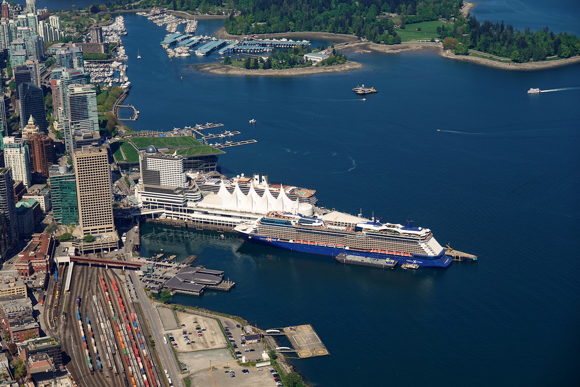 Canada Place - with a couple of cruise ships