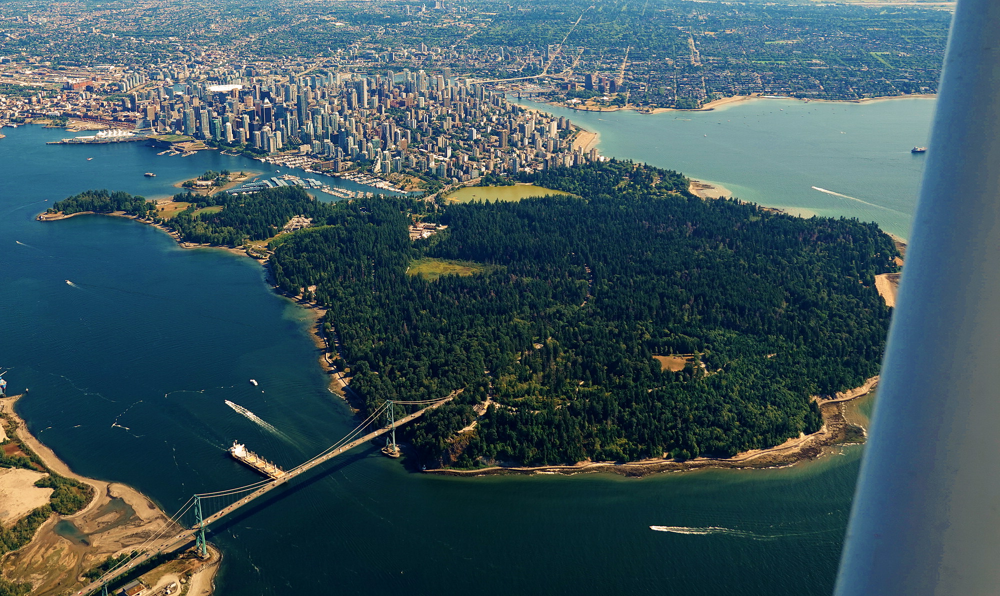 Stanley Park and Downtown Vancouver