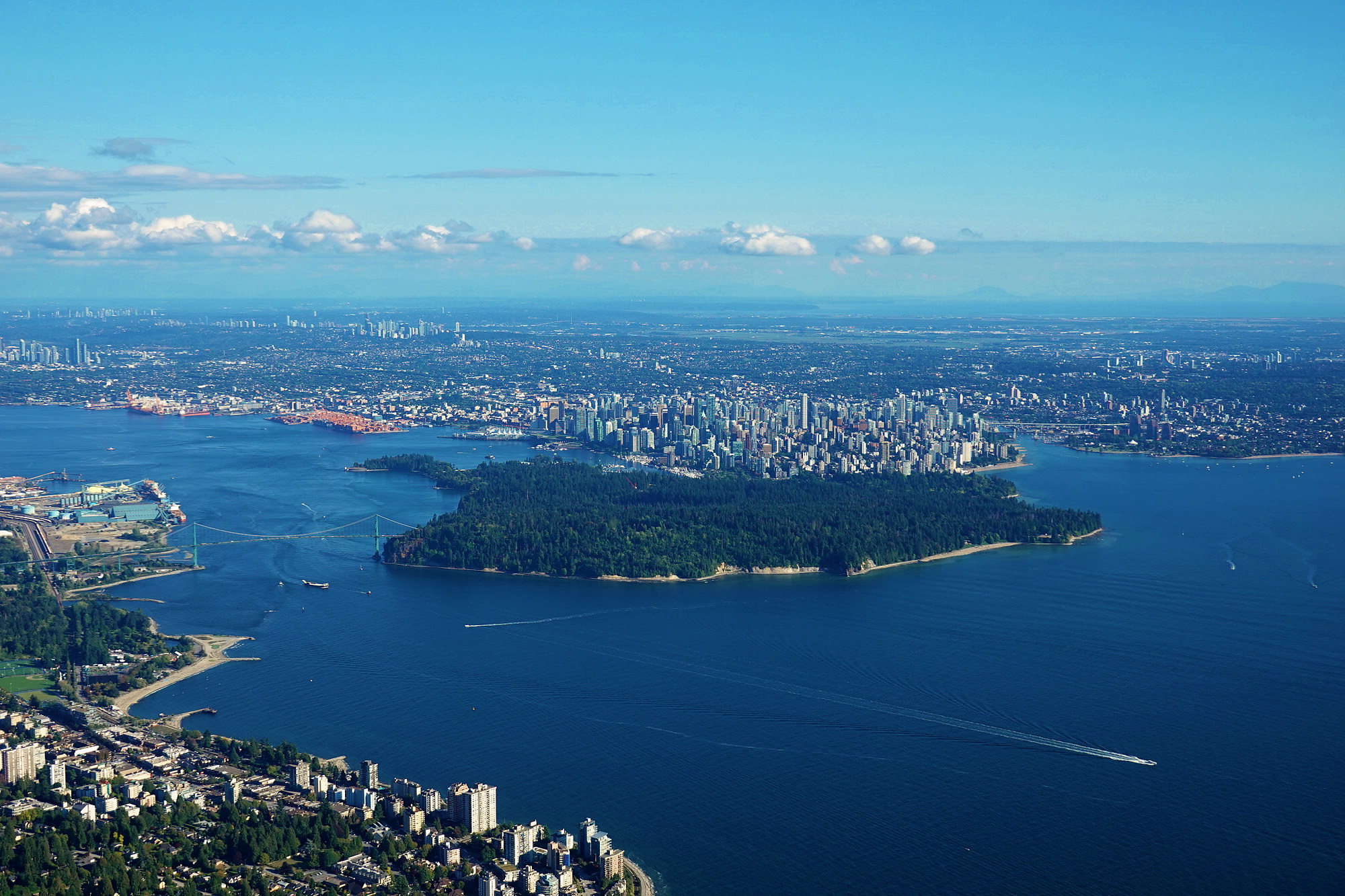 Downtown Vancouver and Stanley Park